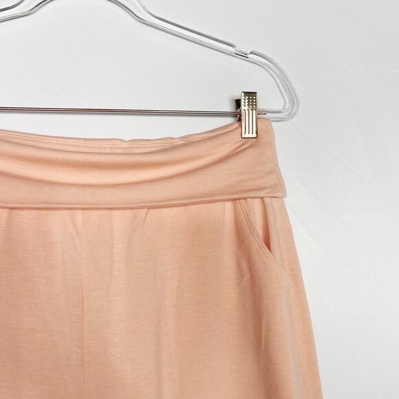 Old Navy Active Womens Small S Coral Orange Jogger Pants Foldover Waist Pockets - Picture 5 of 8